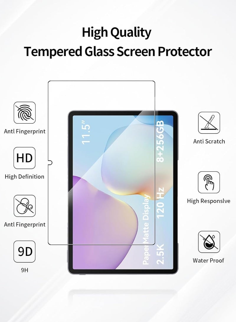 【2-Pack】 Screen Protector, Compatible with Huawei MatePad 11.5-inch 2026 Tempered Glass Film, 9H Hardness Scratch-Resistant Protective Film, Ultra-Clear Bubble-Free - Image 3